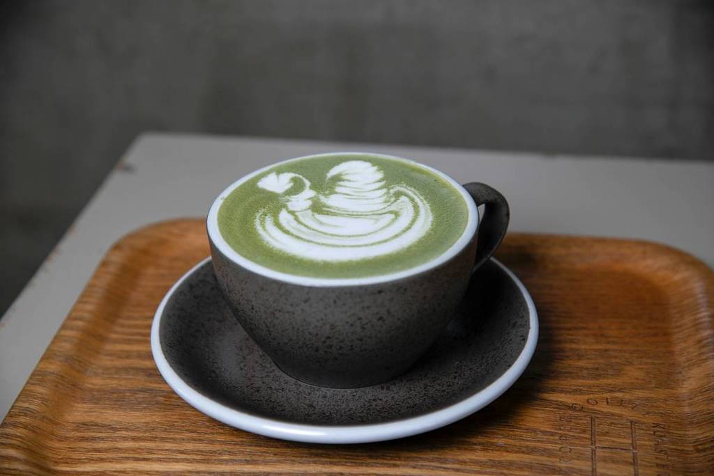 matcha mit latte art