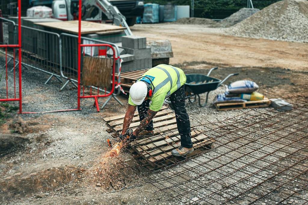construction workers on a construction site