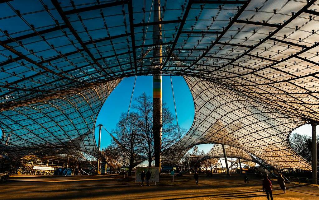 tent roof of the Olympiahalle Munich