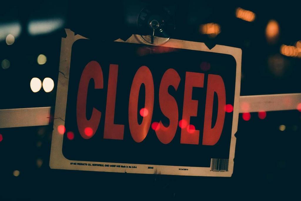 closed schild, suckfüll schließt