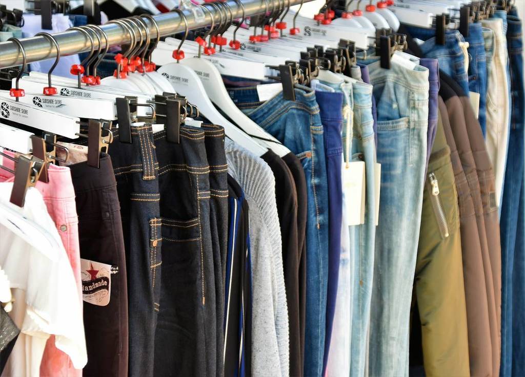 pants on the rack