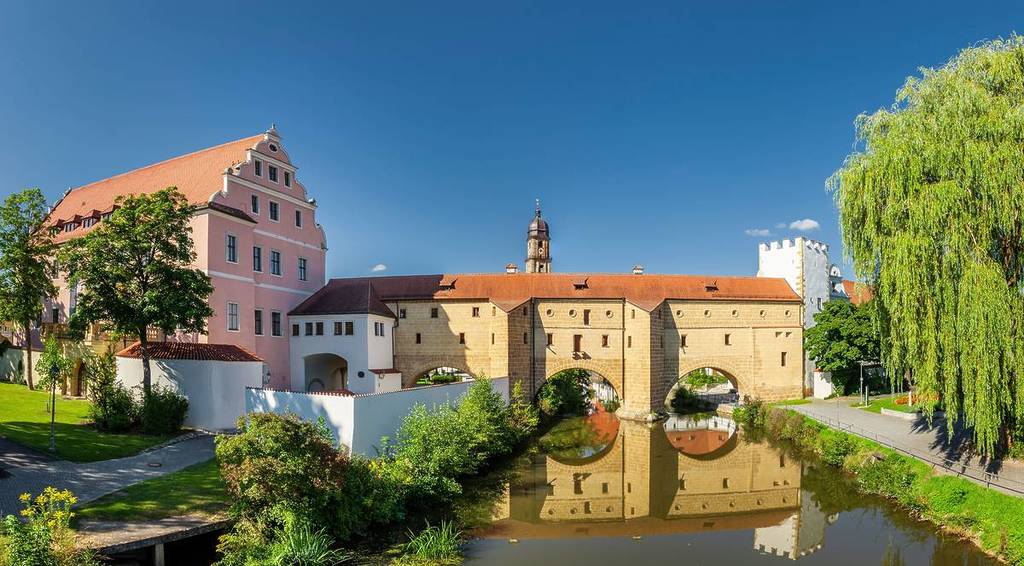 stadtbrille über der vils in amberg