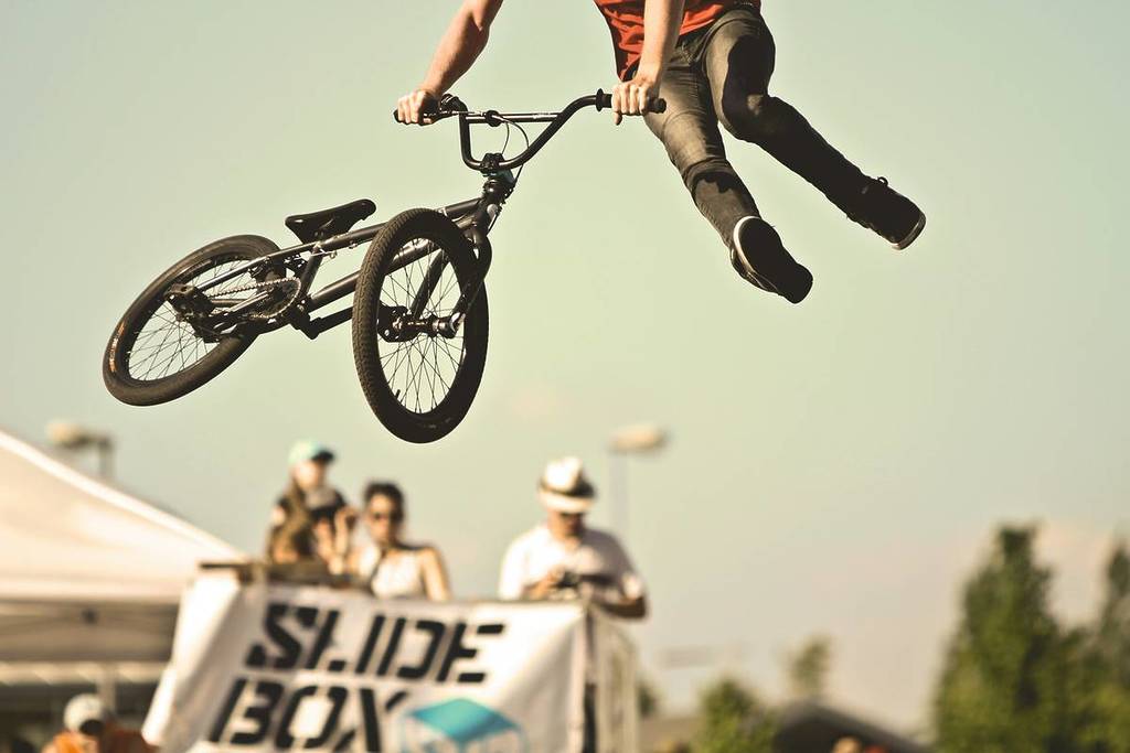 person on a BMX bike