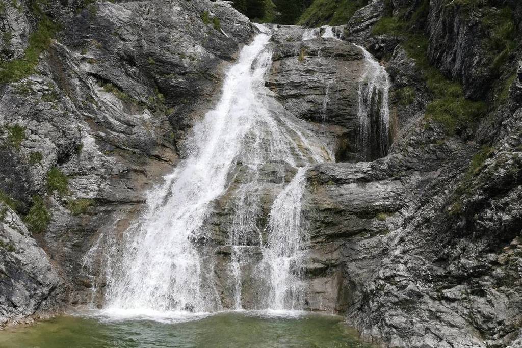 Glasbach Waterfall near Jachenau