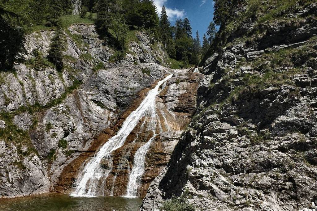 Glasbach Waterfall