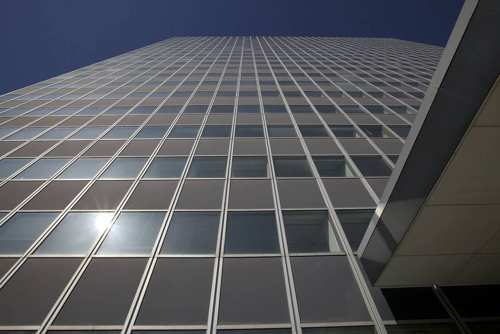 Siemens skyscraper from below