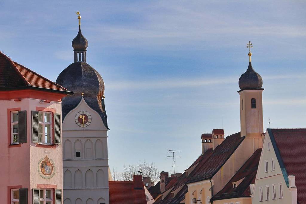 the beautiful tower in Erding