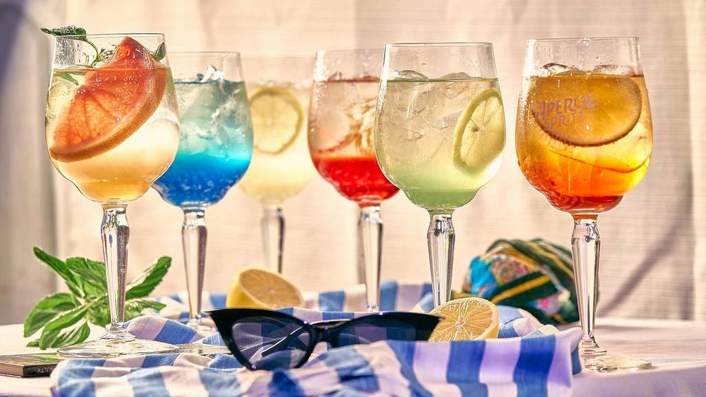 verschiedene sorten spritz