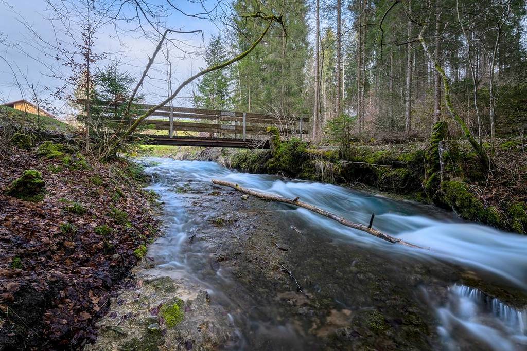 Bridge over a stream near Rettenberg
