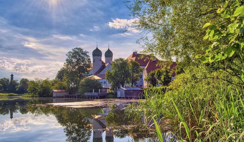 Just 80 minutes from Munich lies a monastery over 1,000 years old on an island in the middle of a lake, which Haydn and Mozart once visited and where you can stay overnight today