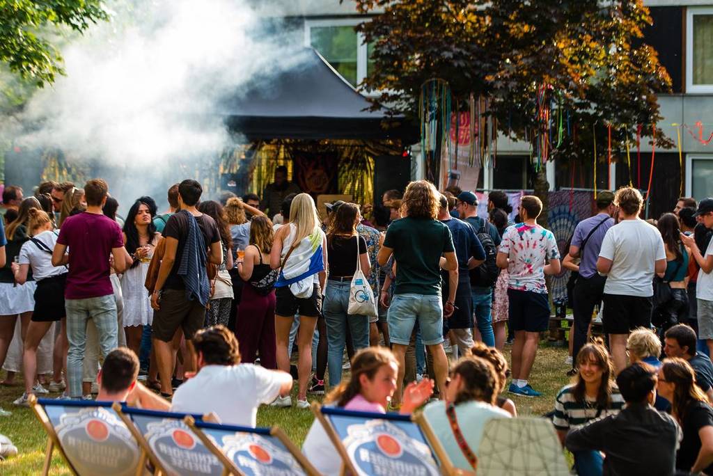 students at the festival