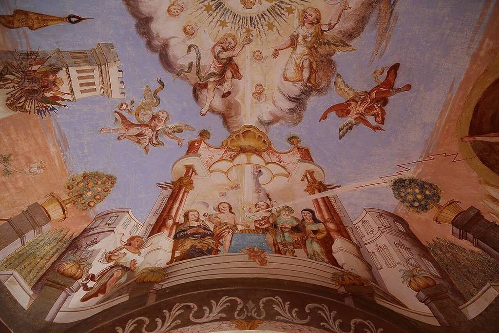 deckenfresko in der hofkapelle