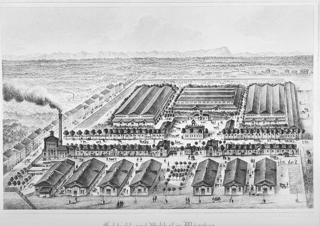 Drawing of the old Schlachthofviertel