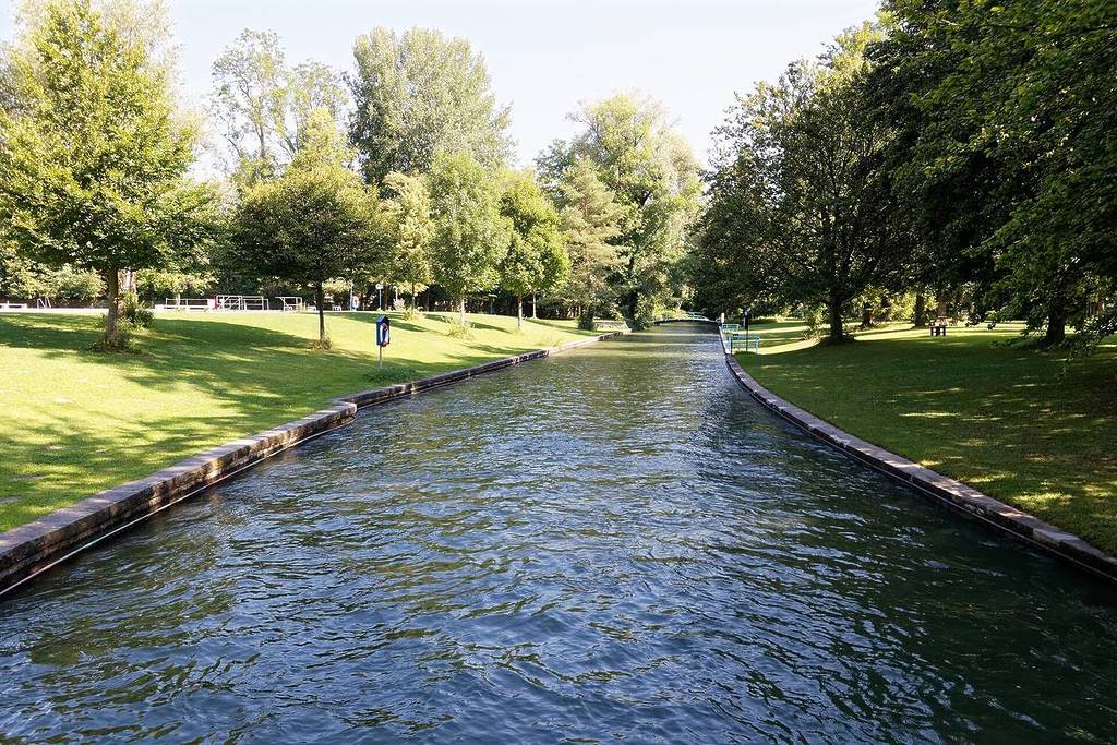 Mühlbach at the Maria Einsiedel Natural Swimming Area