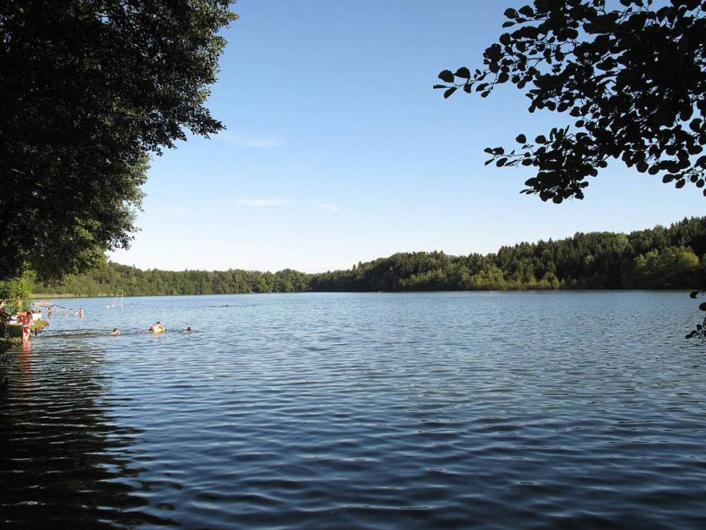 People swimming in the Steinsee