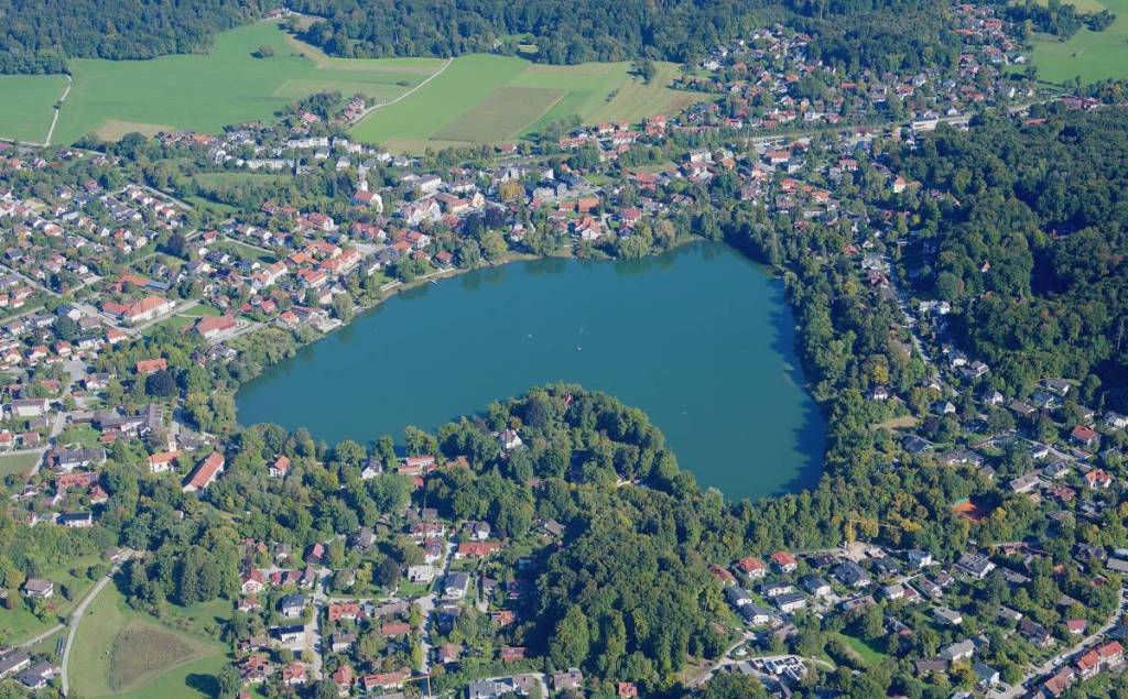 Lake Weßling from above