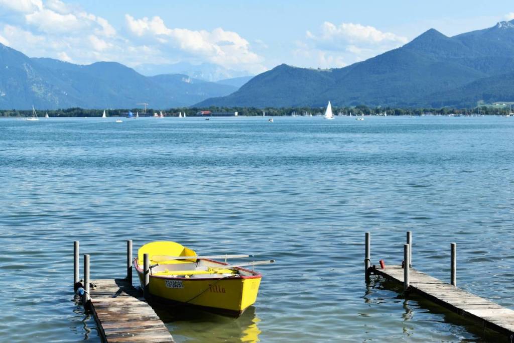 Boats on Lake Chiemsee