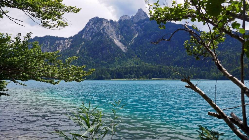 lake with a mountain panorama