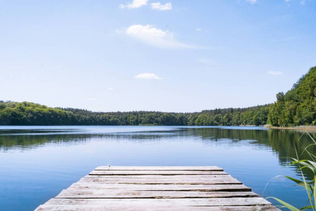 jetty in a lake