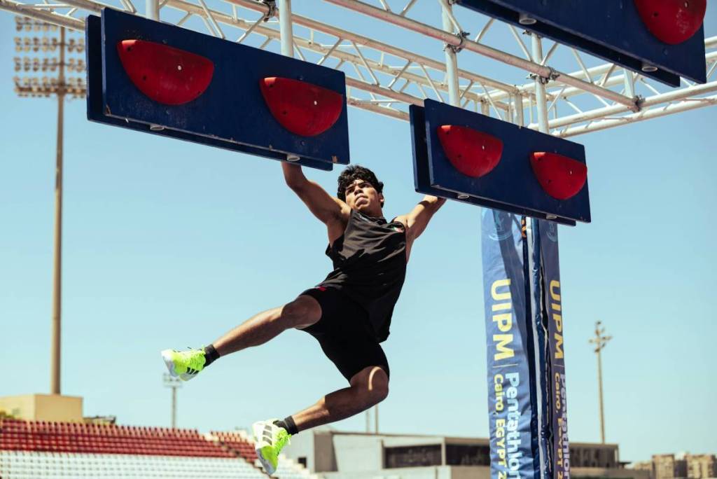 Here’s someone doing an obstacle course