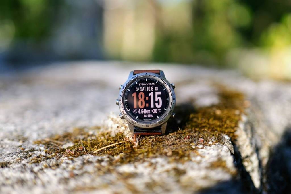 garmin auf einem felsen