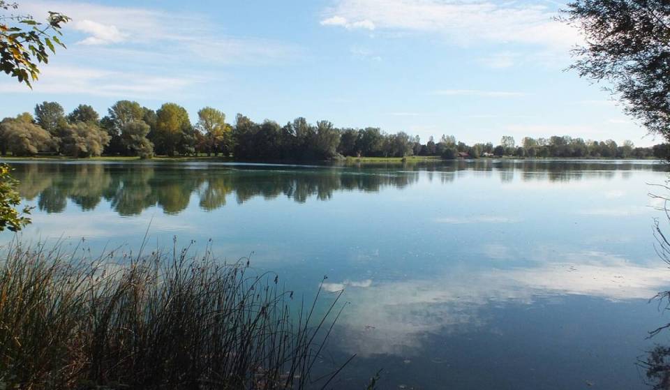 Just 30 minutes from Munich, you can swim in a rectangular quarry lake with a 17-hectare sunbathing area and a wide range of recreational activities—a lake where a crocodile once vanished