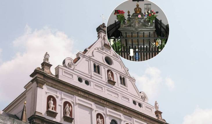 In the heart of Munich’s pedestrian zone, beneath an impressive Renaissance church, King Ludwig II and 39 other members of the Wittelsbach dynasty rest in one of the city’s most important princely crypts