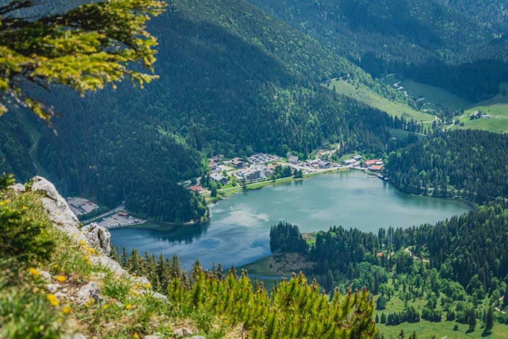 Spitzingsee from above
