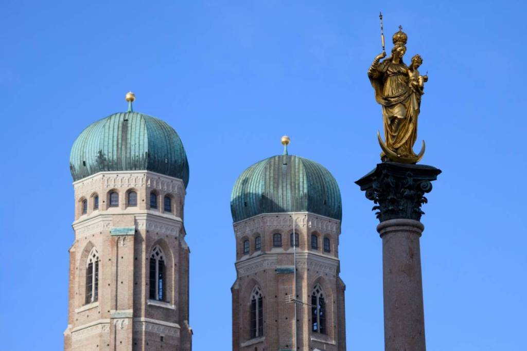 Frauenkirche and the Statue of Mary