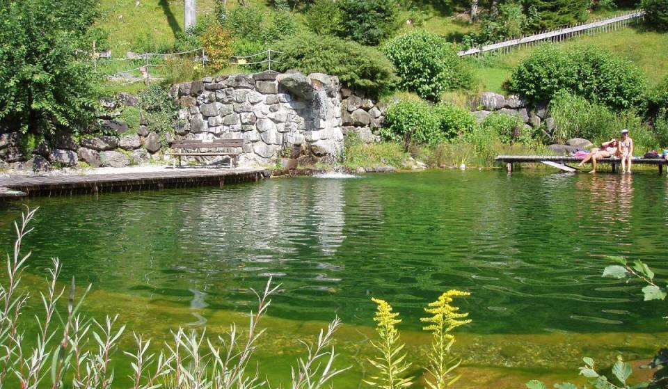 About 2 hours from Munich, you can visit this natural swimming spot—free of charge—with its mountain views and Kneipp facilities, in whose pond Prince Regent Luitpold used to enjoy swimming.