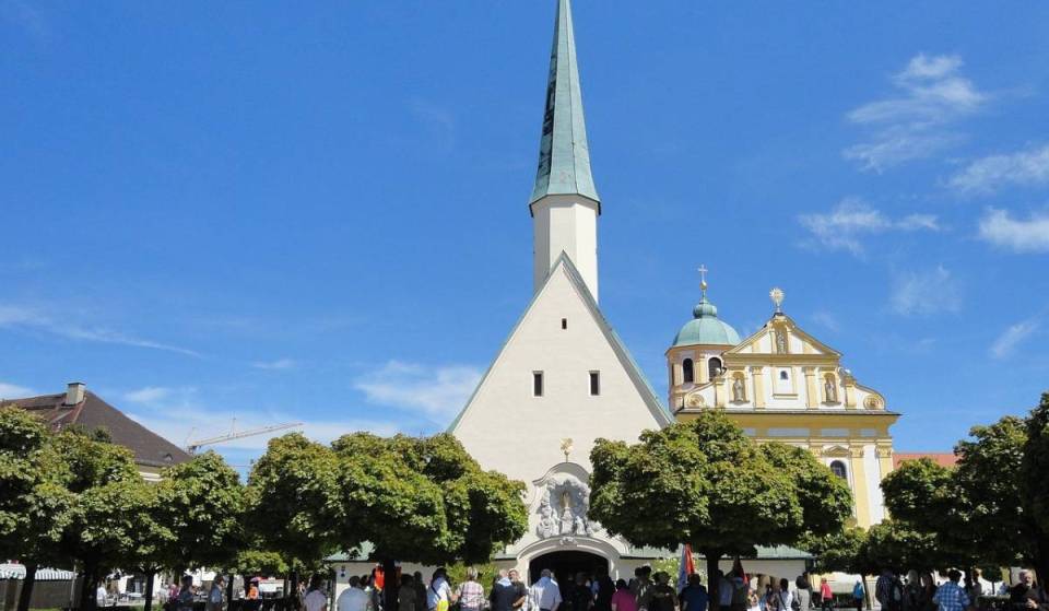 Just an hour from Munich lies a pilgrimage church housing a 64-cm-tall Black Madonna and 2,000 votive images, where the hearts of the Wittelsbachs are interred