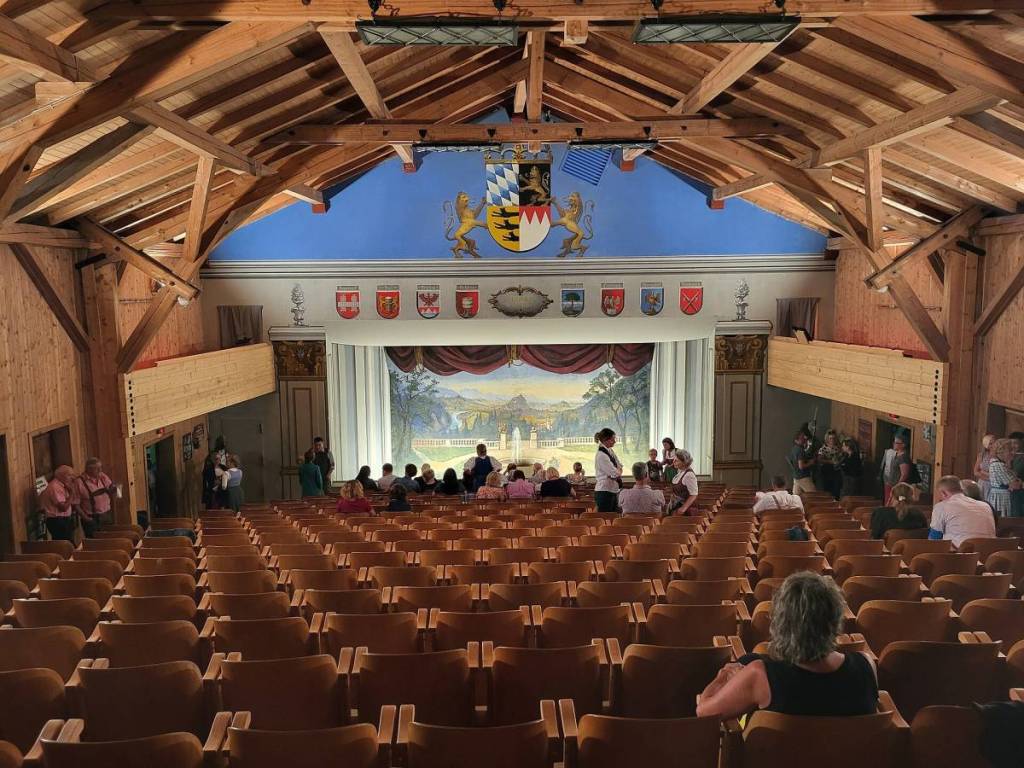 The stage of the Kiefersfelden Theater