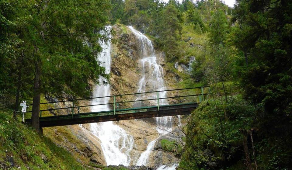 Just 2 hours from Munich, you’ll hike up the mountain alongside this impressive waterfall, which plunges a total of 300 meters over several tiers