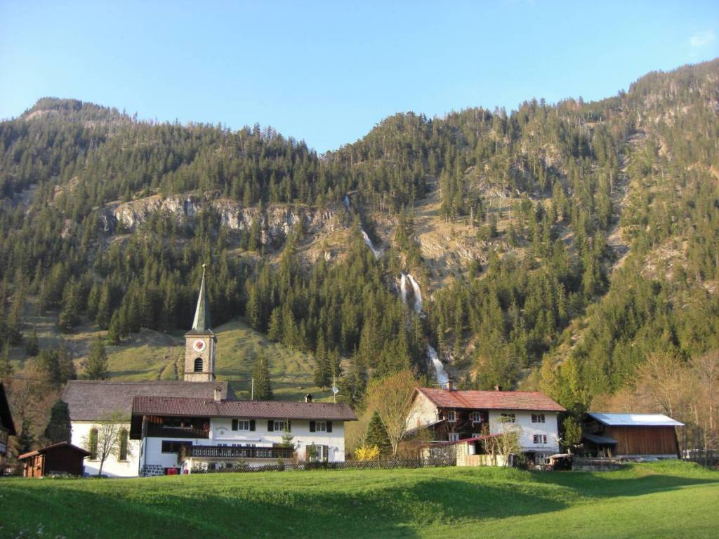 Zipfelsbach wasserfall von hinterstein aus