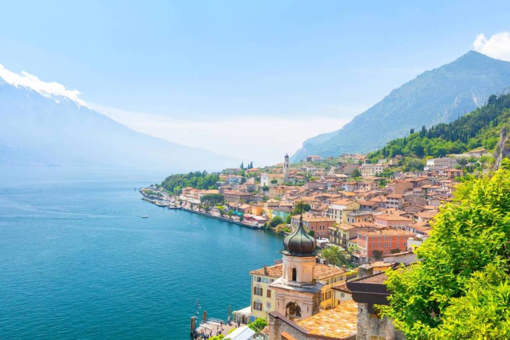 Blick auf Limone Sul Garda am Gardasee
