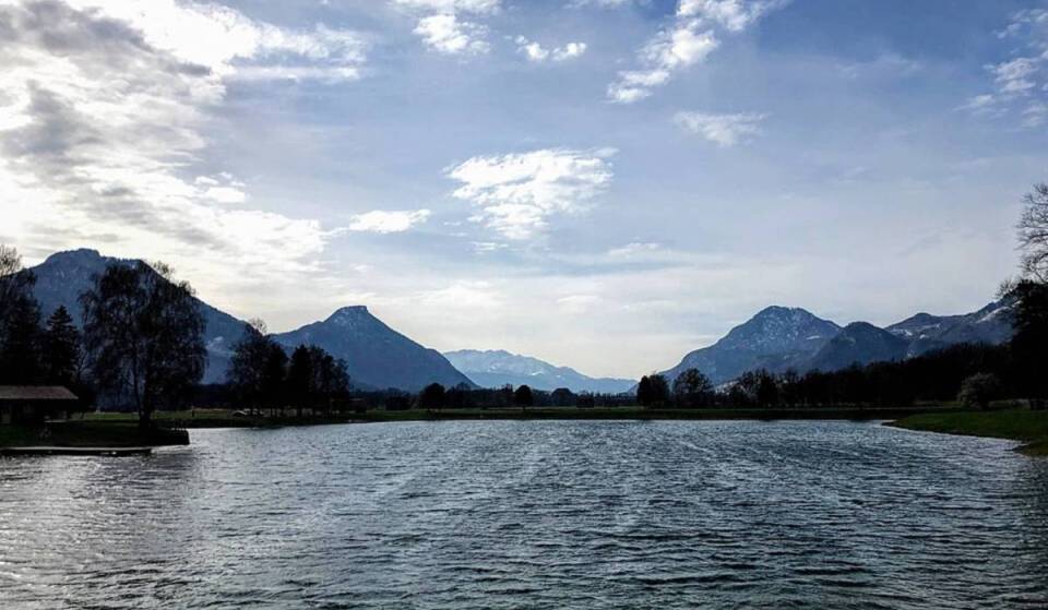Just an hour from Munich, this hidden swimming lake is located in a cultural village
