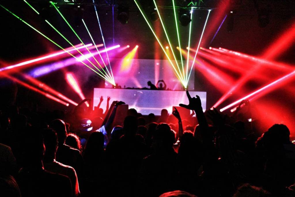 People are partying at the club