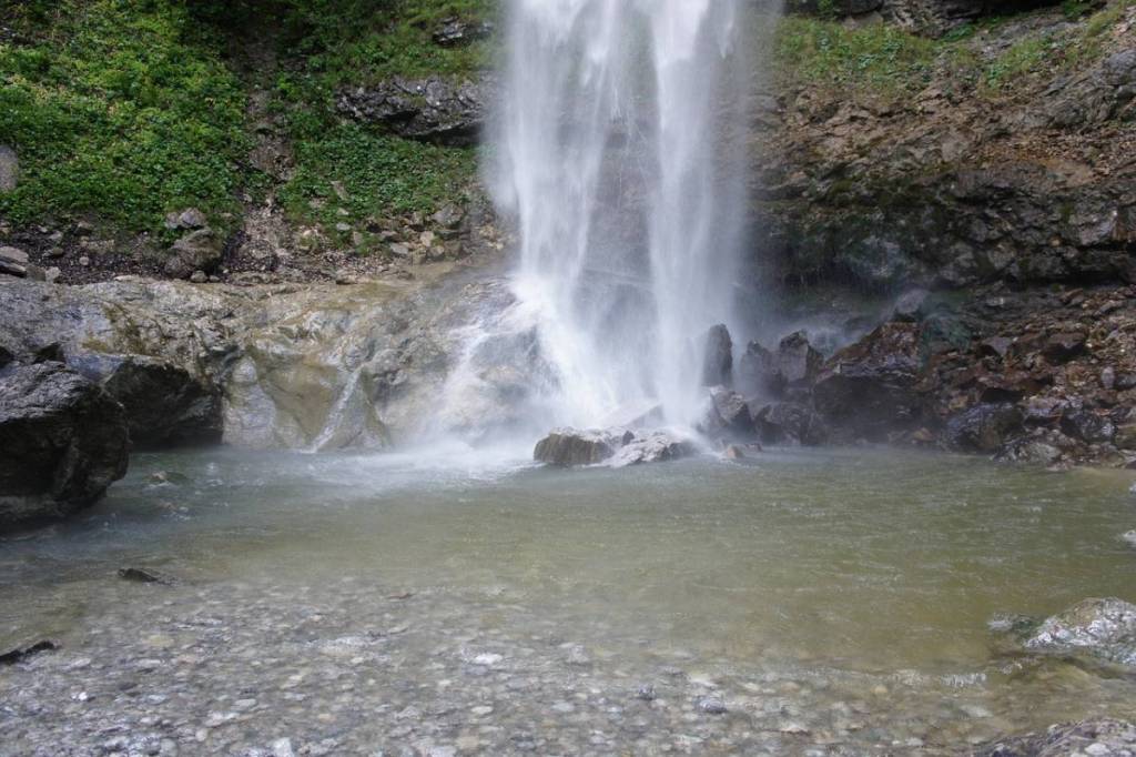 pool at the base of the waterfall