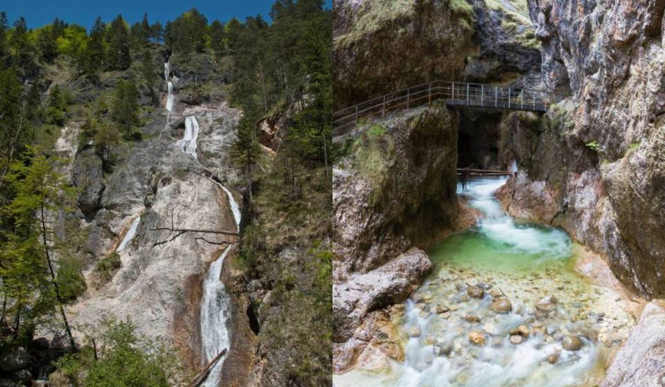 Just 2 hours from Munich, one of Germany’s highest waterfalls rushes down 114 meters over 5 cascades into a picturesque gorge