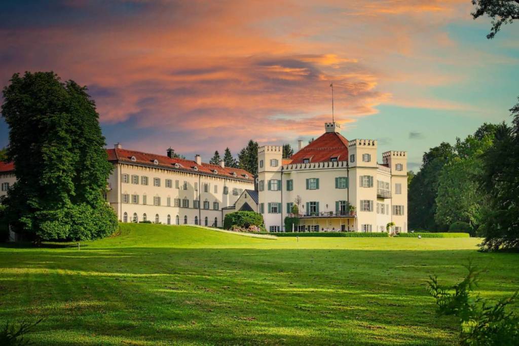 Possenhofen Castle at sunset