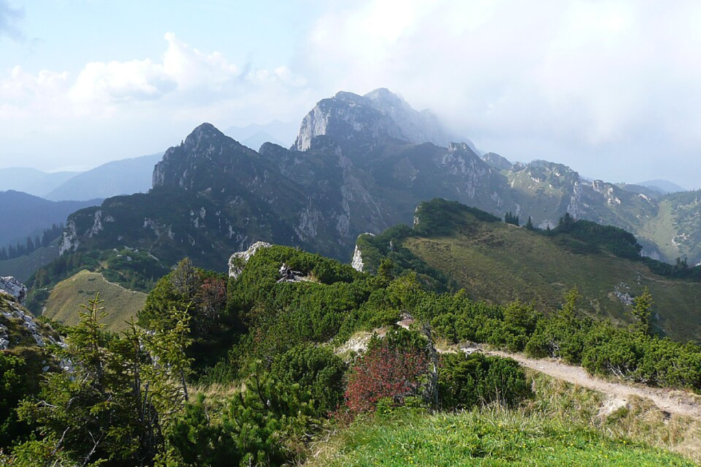 Blick vom Brauneck auf die Benediktenwand