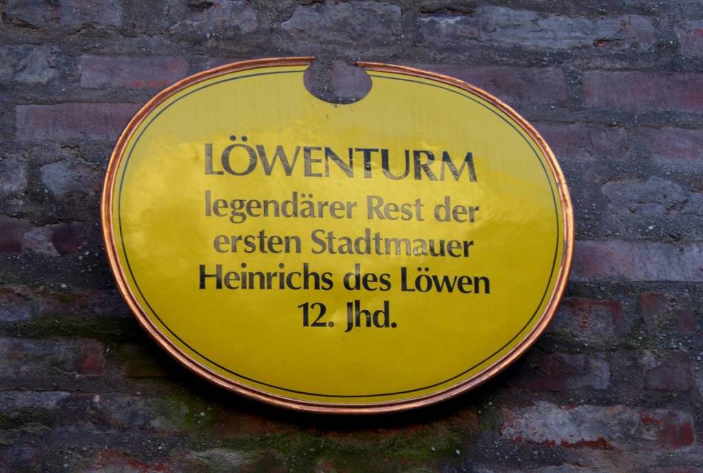 Information panel at the Lion’s Tower