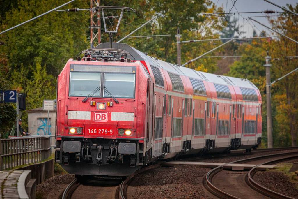 red regional train