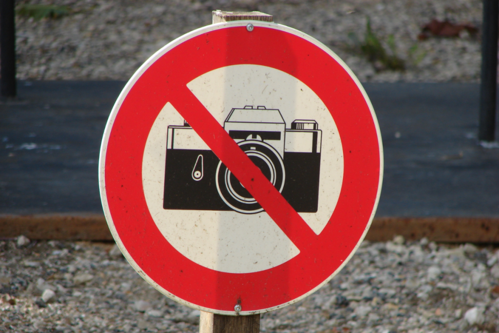 Schild Fotoverbot