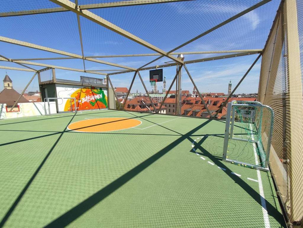 rooftop sports field