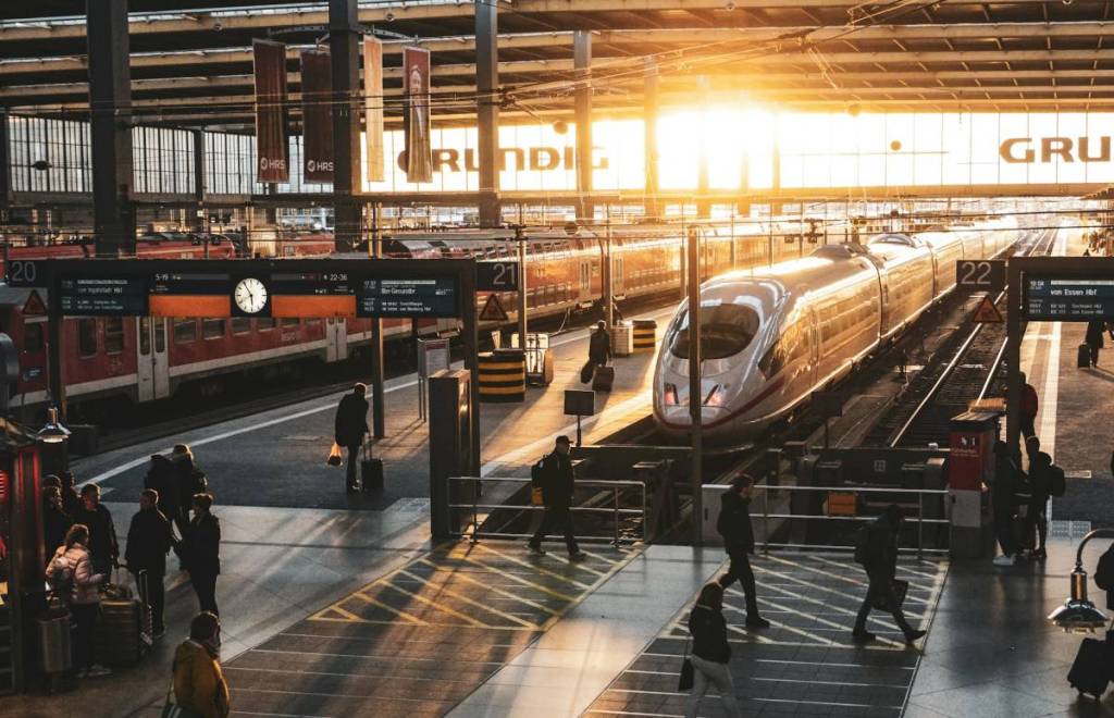 ice at Munich Central Station