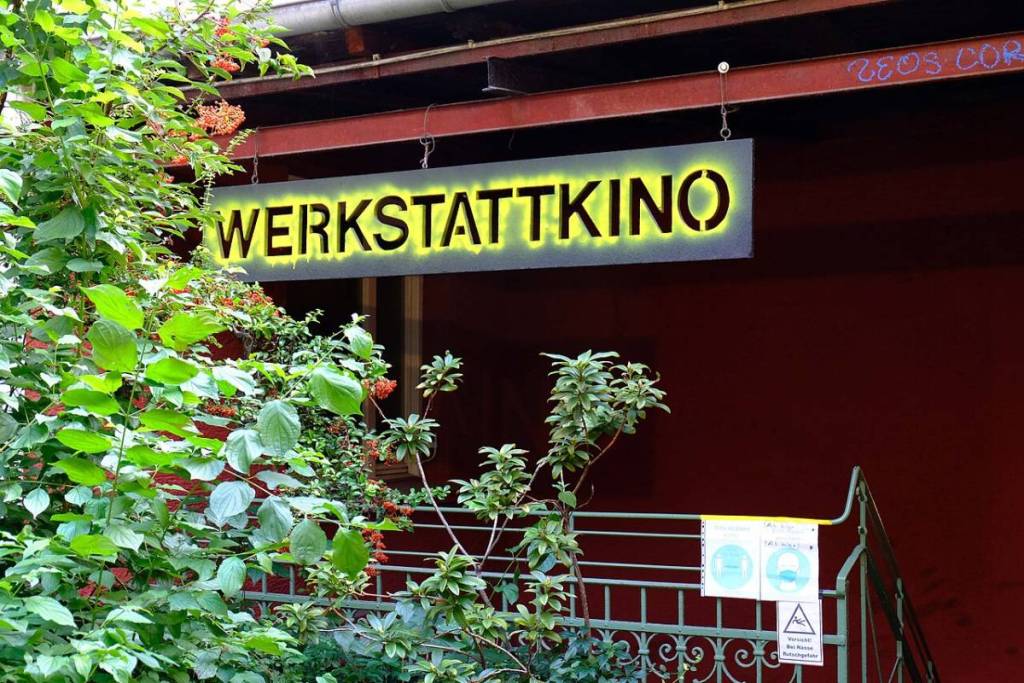 Werkstattkino-Schild