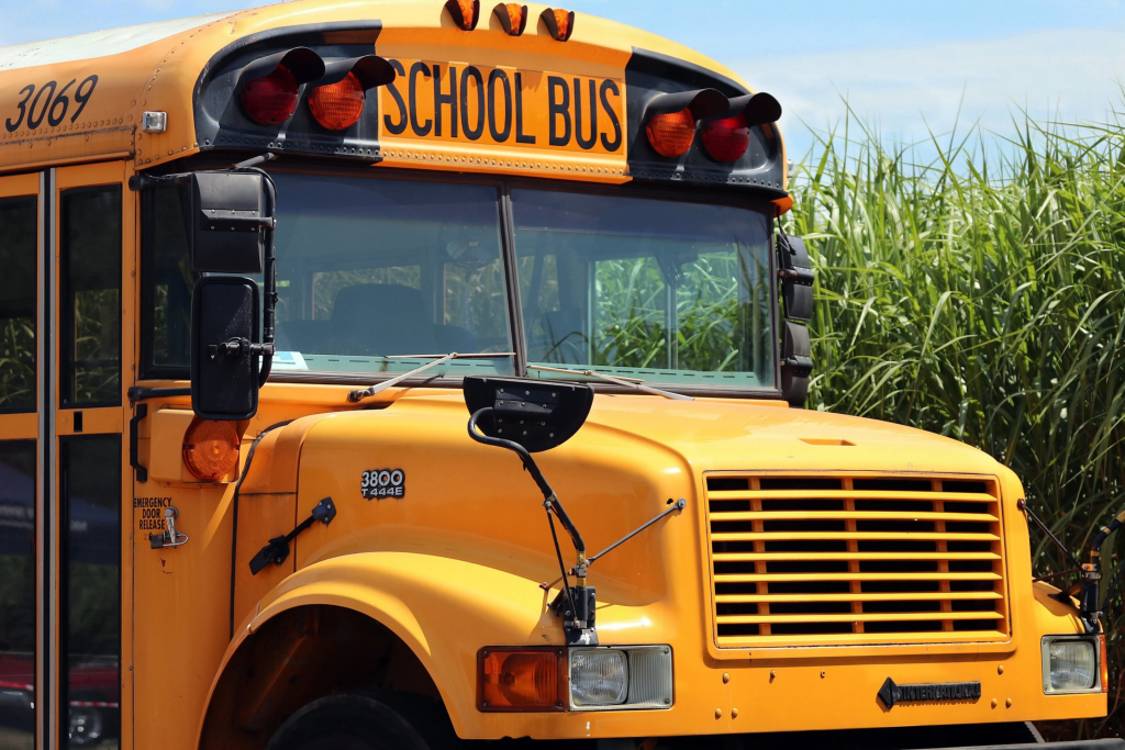 yellow American school bus