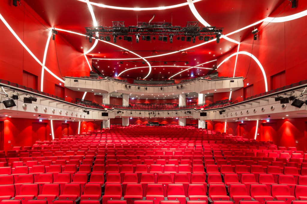 Seats in the auditorium of the Deutsches Theater