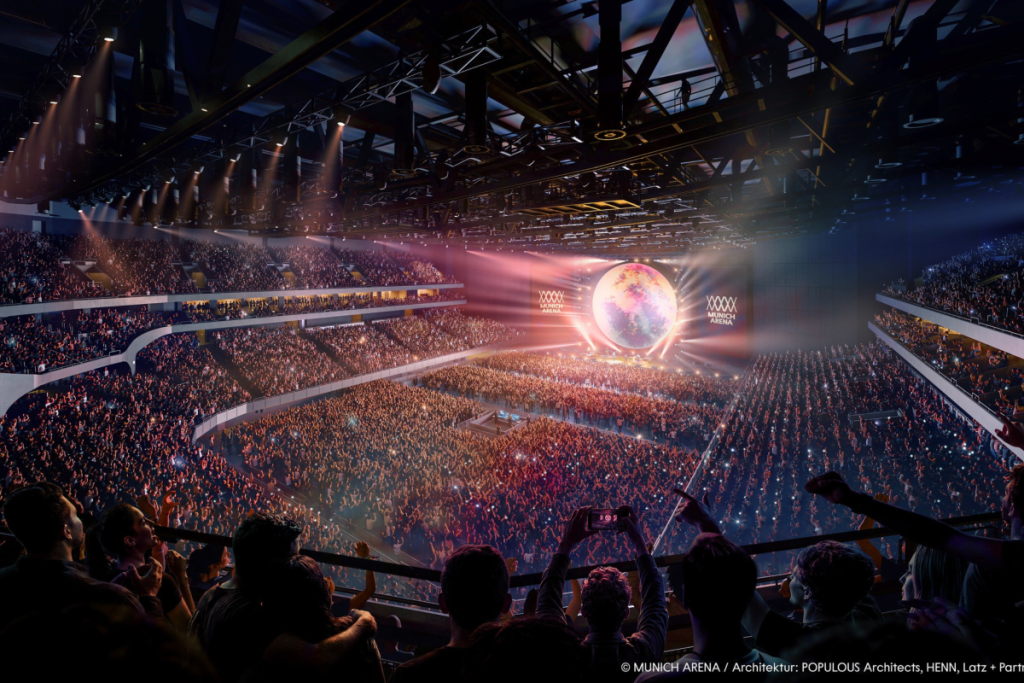Visualisierung Munich Arena Konzerte